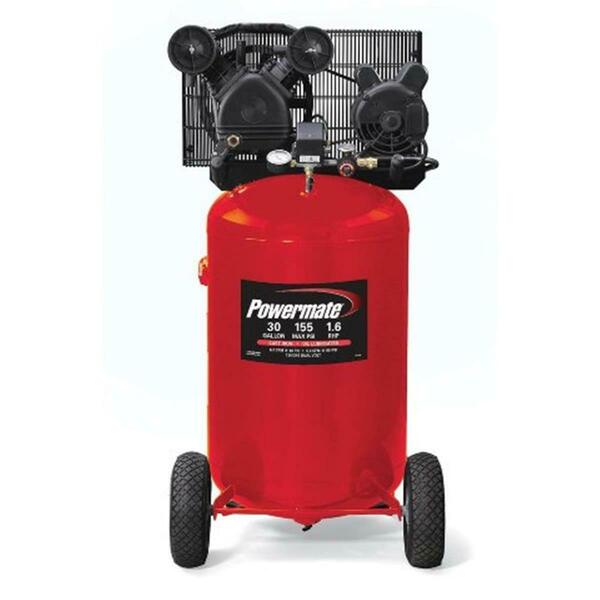 Pro Force 30-Gallon Portable Twin Cylinder Cast Iron Air Compressor PLA1683066